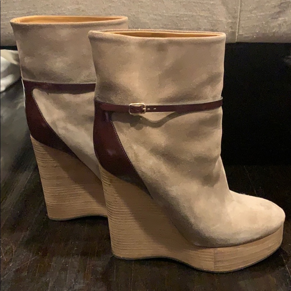 Chloe wedge boots